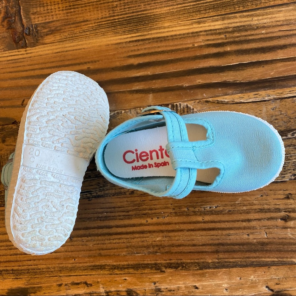 NEW Cienta Mint Mary Jane Canvas Shoes - Picture 5 of 6